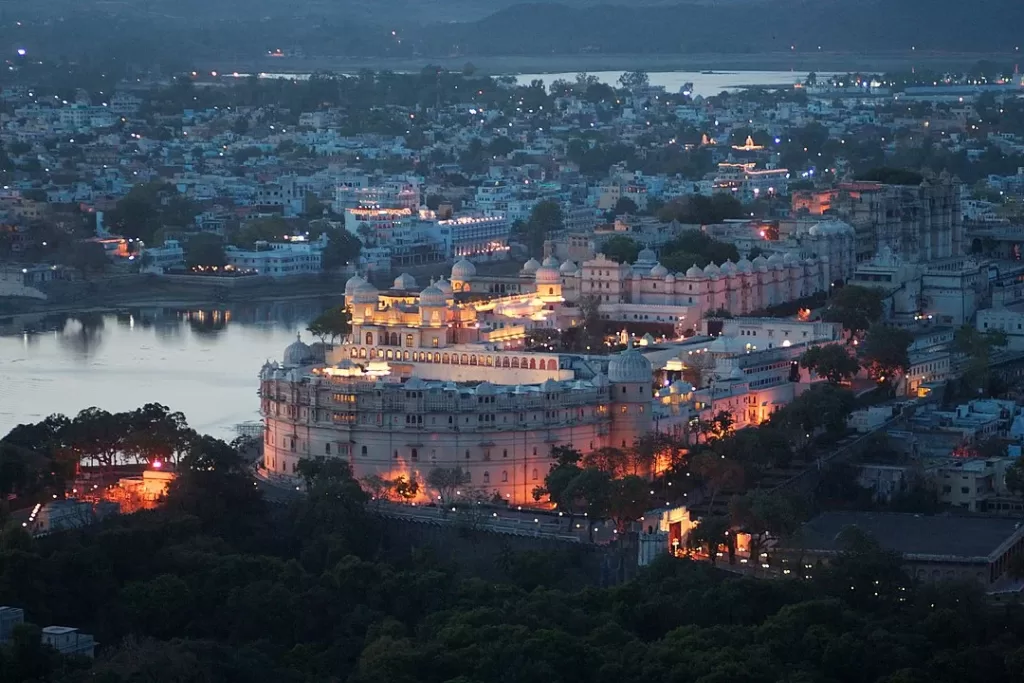 1080px Evening view City Palace Udaipur