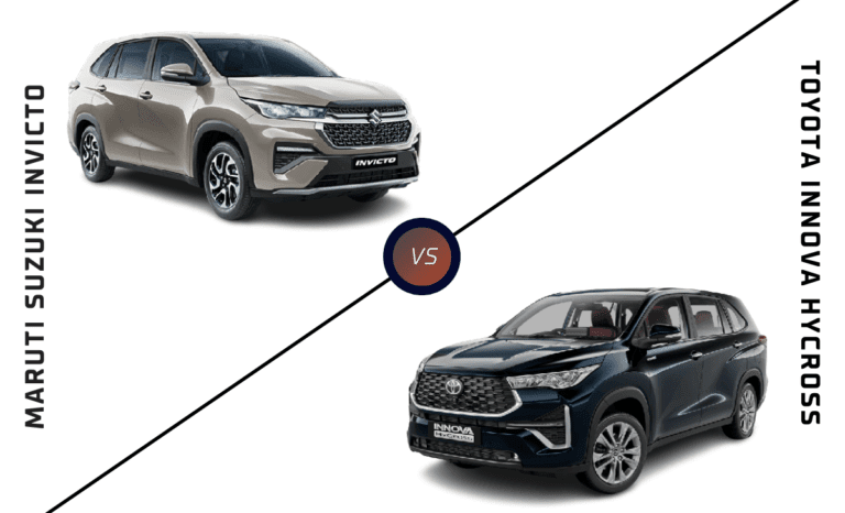 Maruti Suzuki Invicto vs Toyota Innova Hycross